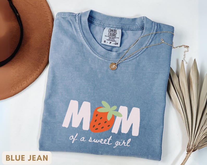 Mommy and me strawberry birthday shirts with berry sweet one design, aesthetic comfort colors family shirts for first birthday celebration