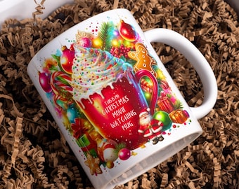 This is My Christmas Magic Mug PNG, vakantie mok wrap ontwerp voor sublimatie, 11oz 15oz kerstmok digitale download, feestelijke koffiekop