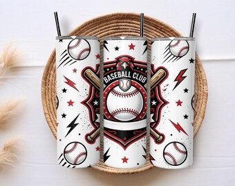 Baseball Player Name Sports Moms 20oz Skinny Tumbler Wrap Sublimation PNG Design Digital Download