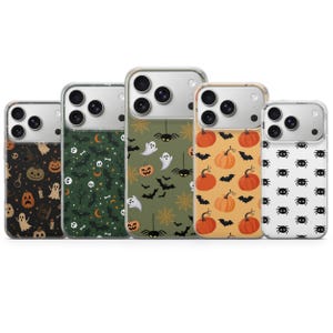 Spooky Phone Case Halloween Cover for iPhone 17 Pro Max, 16e, 15, 14, 13 & Samsung S26 Ultra, S25 FE, A57, A56, Pixel 10, 9A