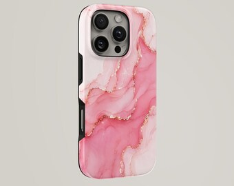 Marble Phone Case Stone TOUGH Cover for iPhone 17 Pro Max, 16e, 15, 14, 13 & Samsung S26 Ultra, S25 FE, A57, A56, Pixel 10, 9A