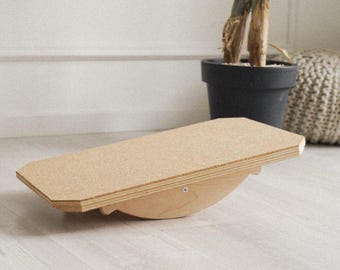 Wooden Balance Board - Curvy Wobble Toy, Kids Active Play
