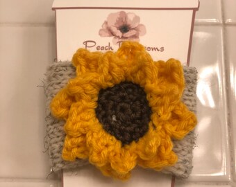 Sunflower coffee cozy