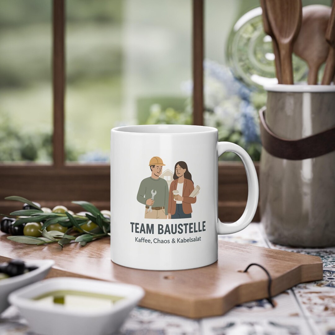 3D Mug Team Construction Site | Funny Construction Mug for Couples ...