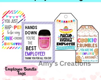 Employee Appreciation Made Easy: Instant Download Gift Tags