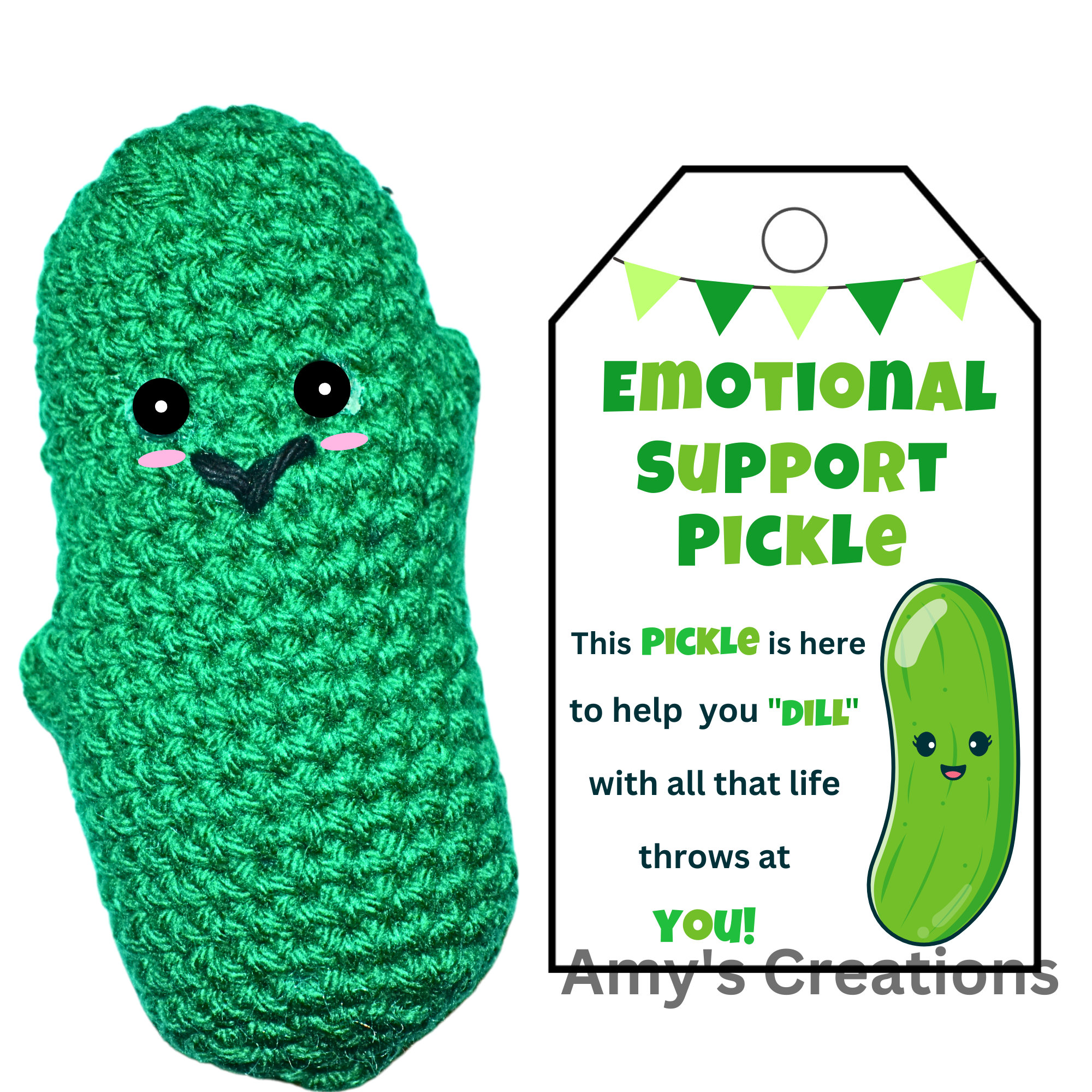 Handmade Emotional Support Pickled Cucumber Gift, Cute Handmade Crochet  Emotional Support Pickles, Office Home Ornament (1) - Yahoo Shopping