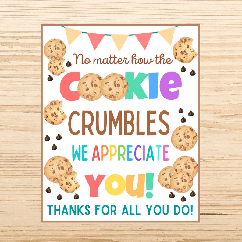Personalized No Matter How the Cookie Crumbles Sign