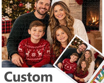 Personalized Puzzle, Custom Photo Puzzle, Family Photo Jigsaw Puzzle, Custom Christmas Gift, Picture Puzzle From Photo