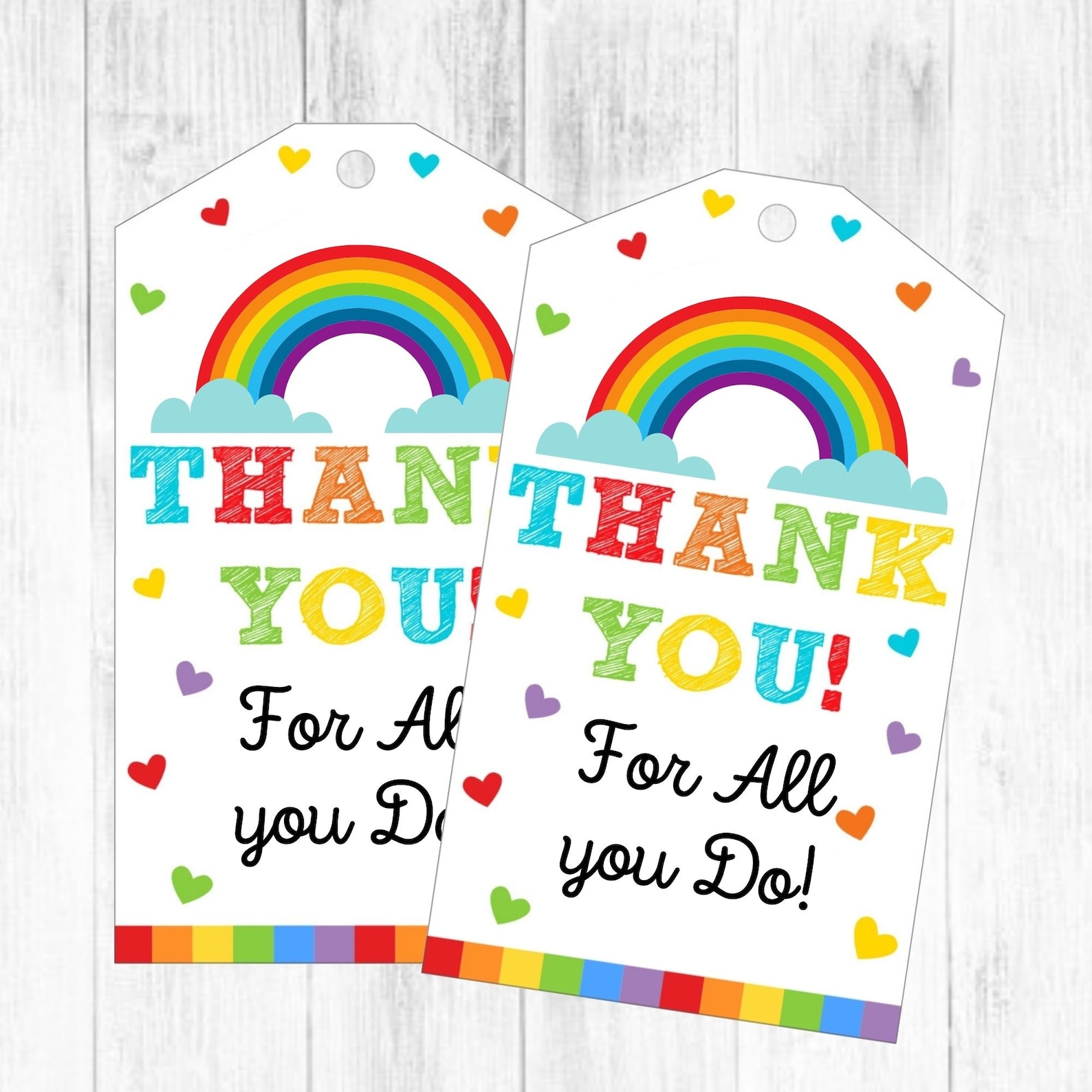 Printable Thank You for All You Do Tags Teacher Appreciation - Etsy