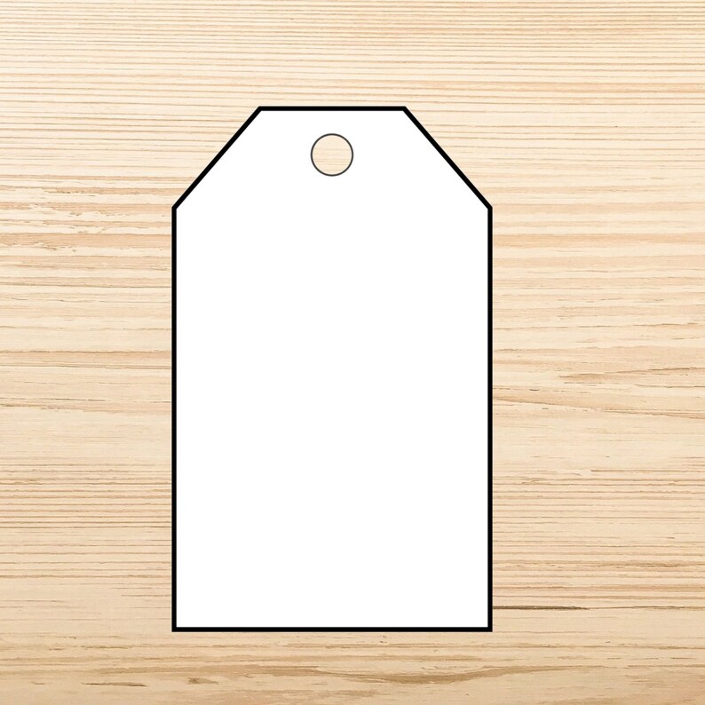 Printable Blank Tag Template DIY Instant Download - Etsy