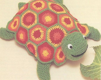 Vintage Turtle Granny Square Crochet Pattern – Retro-Inspired Crafting Tutorial- Instant PDF, Digital Download