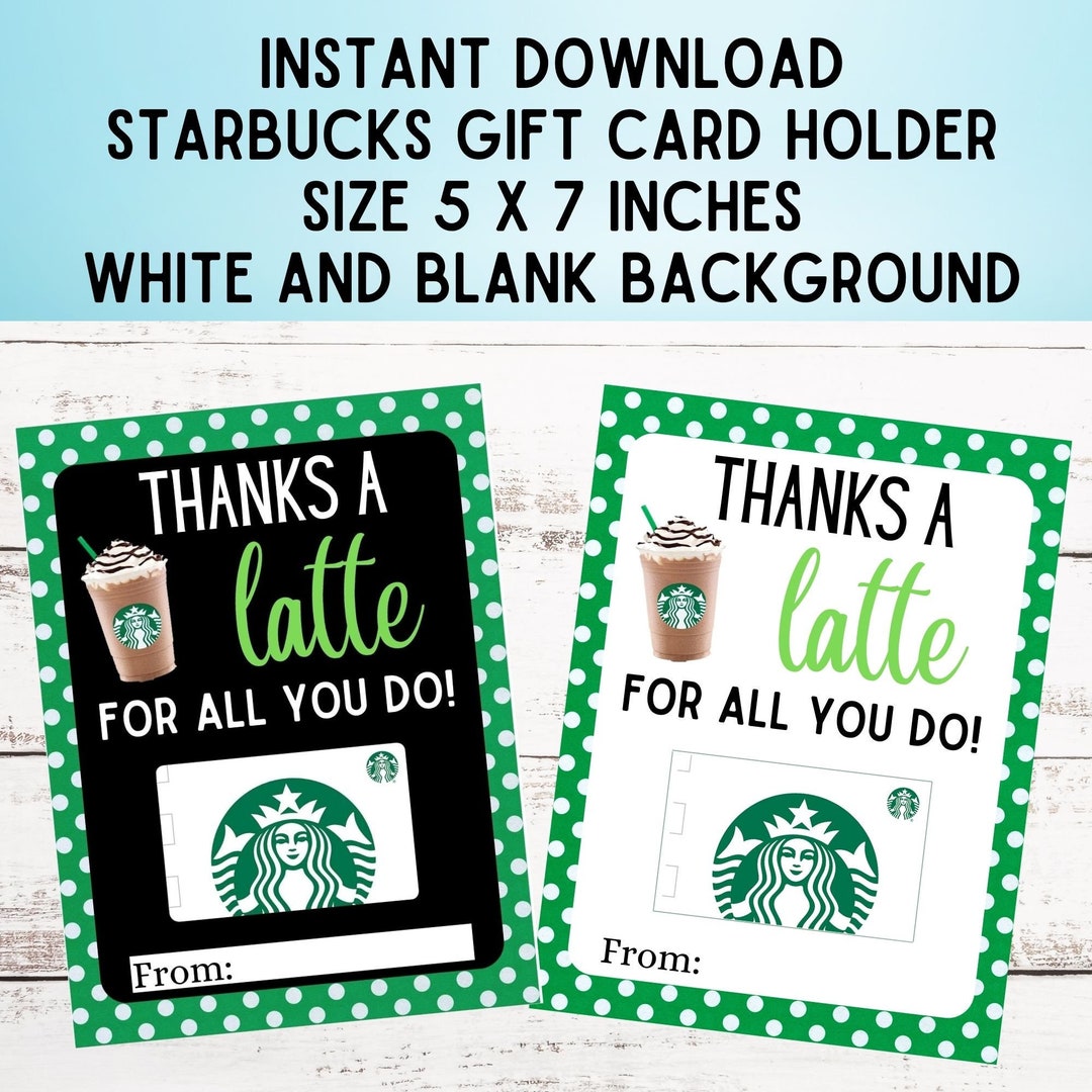 Printable Starbucks Gift Card Holder - Il 1080xN.3809829400 Axjv 