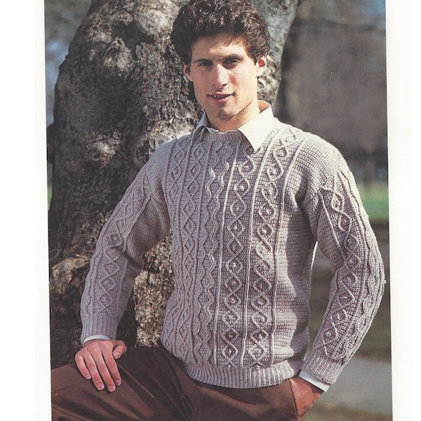 Crochet Pattern Men's Sweater Etsy