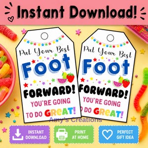 Good Luck Gift Tags - Testing & Sports Motivation (Digital Download)