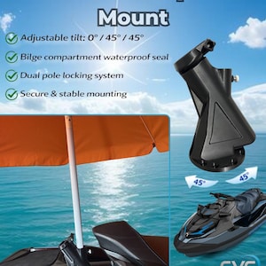 Support premium perche caméra 360 / parasol pour jet ski Sea-Doo - Fish Pro Gti Gtr Gtx Rxt Wake Pro