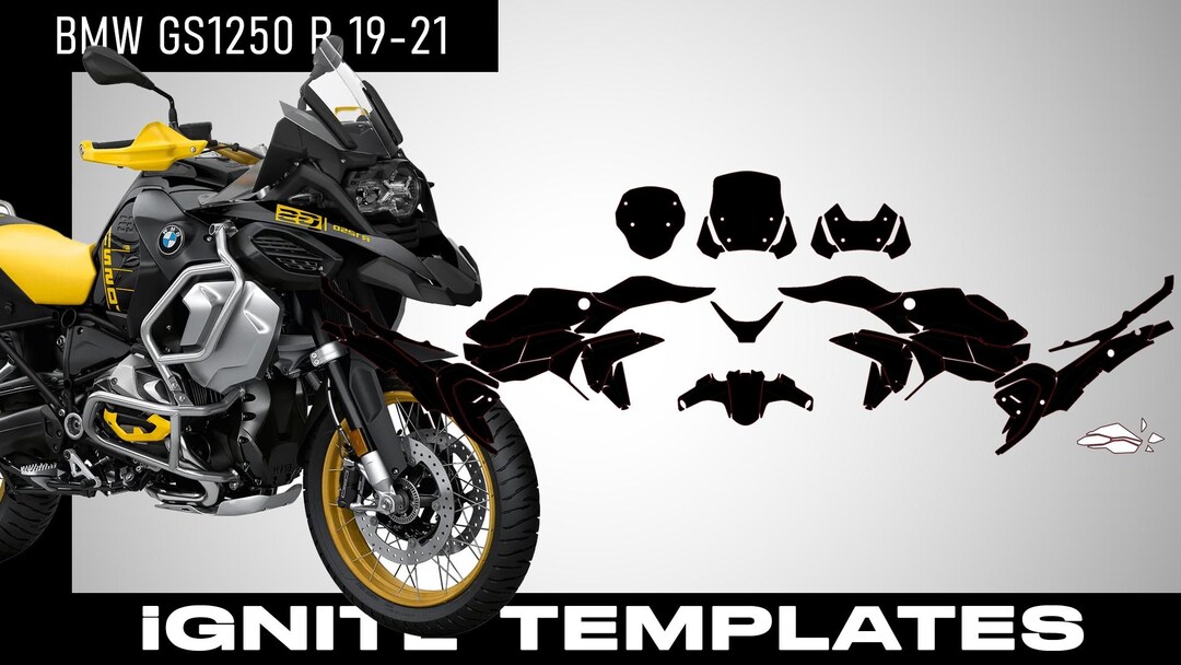 BMW GS 1250 R - Graphics Template - Etsy