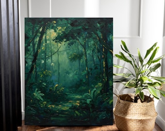 Jungle Forest Digital Prints – Lush Tropical Nature Wall Art (3 Pack) (Digital Download)