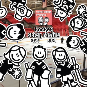 Hockey Stick Family Digital File SVG, Instant Download