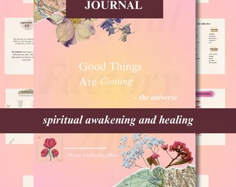 Divine Awakening Diary – Spiritual Printable Journal (PDF)