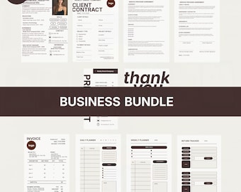 Editable Business Bundle Templates | Resume, Invoice, Planner (Digital Download)