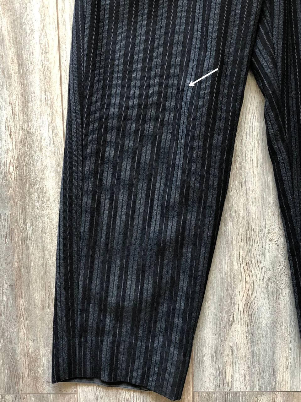 Antique 1940s Men's Dress Pants Vintage European Black Stripe