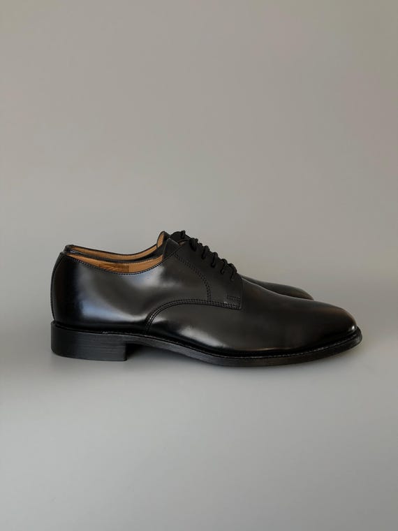 Classic Derby Shoes Loake 205 Black Handmade Leather Sole Men Size UK10