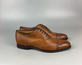 Scarpe Church’s Oxford Custom Grade in pelle marrone, prodotte in Inghilterra, taglia UK8 US9 EU42