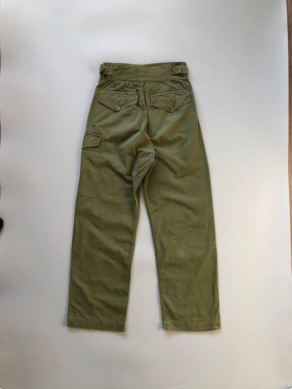 WW2 1945 British Army Tropical Trousers Vintage 1940s Jungle