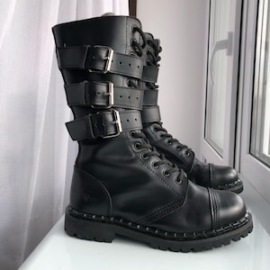 靴/シューズ UNDERCOVER Cow Leather Combat Boots グランジ