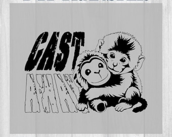 Punch Monkey DTF Transfer Ready To Press, Black and White Baby Monkey Hug Design, Viral Punch Monkey Shirt Heat Transfer 2026