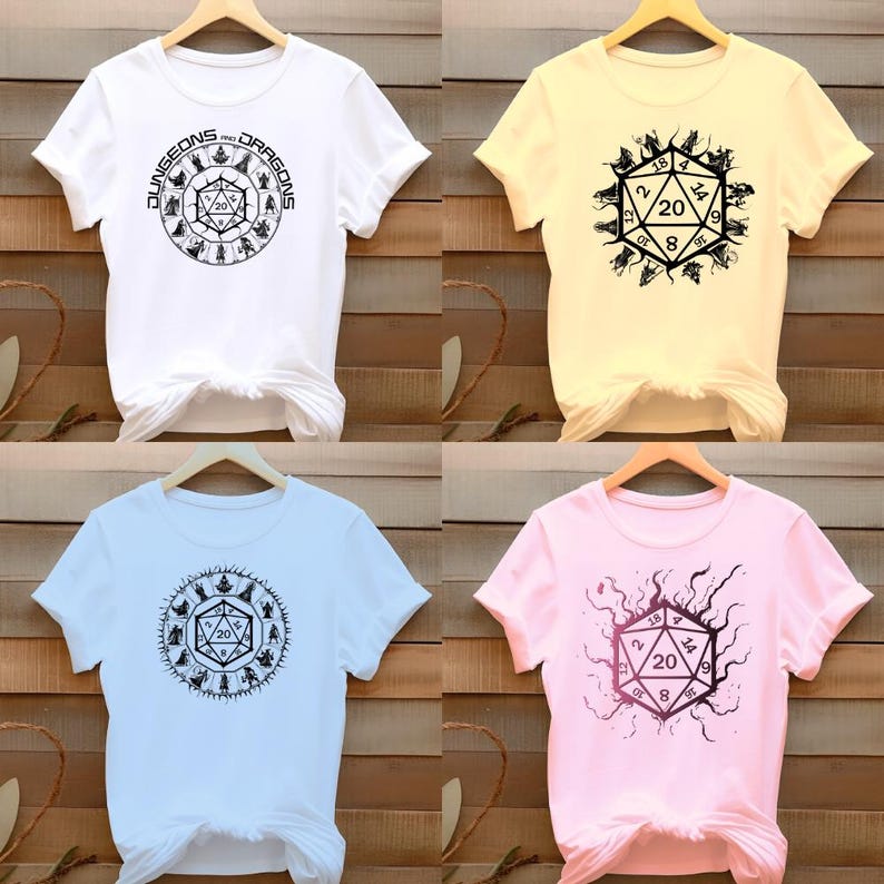 Transferencias DTF de Dungeons and Dragons listas para imprimir para camisetas, calcomanías de Dungeon Master, calcomanías para planchar de Dice Gamer, paquete de diseños de juegos de rol de fantasía, impresión de DnD imagen 9