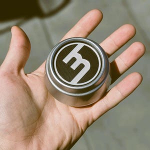 Wheel Center Cap Inserts 44mm – Set of 4 – PETG 3D Printed – Black with Silver Emblem – Fits Rota High Top Center Caps