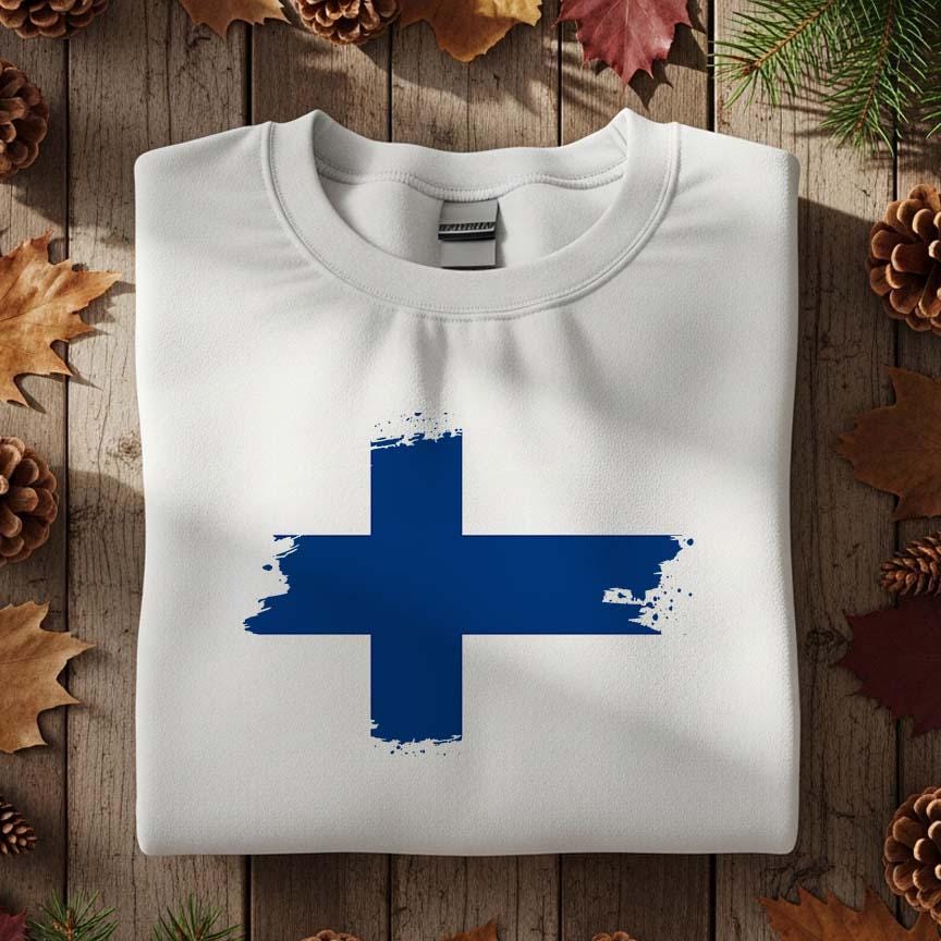 Men's Long Sleeve Vintage T-Shirt - Christian Cross & American Flag Graphic, Black (Sizes M-3XL)