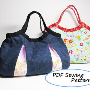 PDF Sewing Pattern 2 Types of Granny Bag image 1