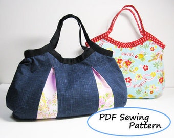 PDF Sewing Pattern - 2 Types of Granny Bag -