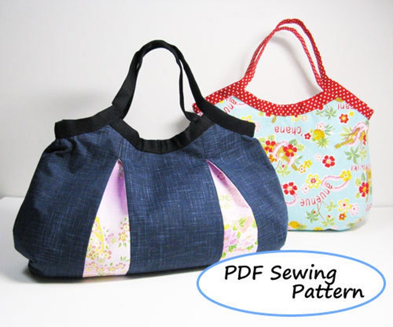 PDF Sewing Pattern 2 Types of Granny Bag image 1