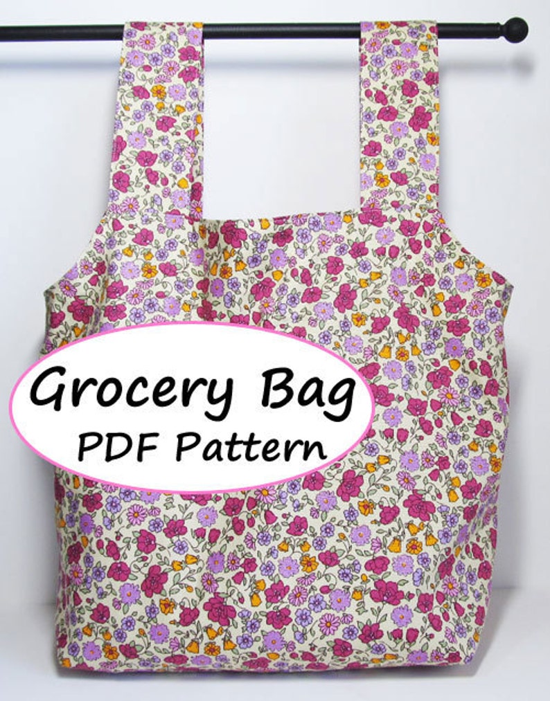 PDF Sewing Pattern Grocery Bag downloadable - Etsy