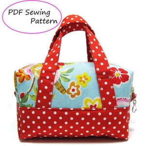 PDF Sewing Pattern -Mini Boston Pouch-(Downloadable)