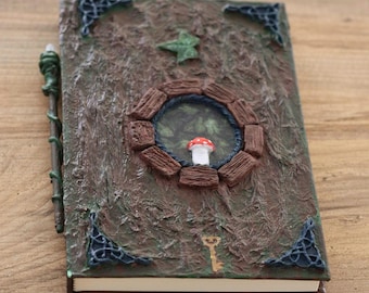 Journal de la forêt enchantée - Carnet de notes fantaisiste fait main