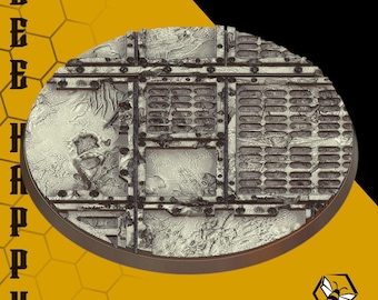 Industrial Resin Miniature Base: City Ruins, for heresy