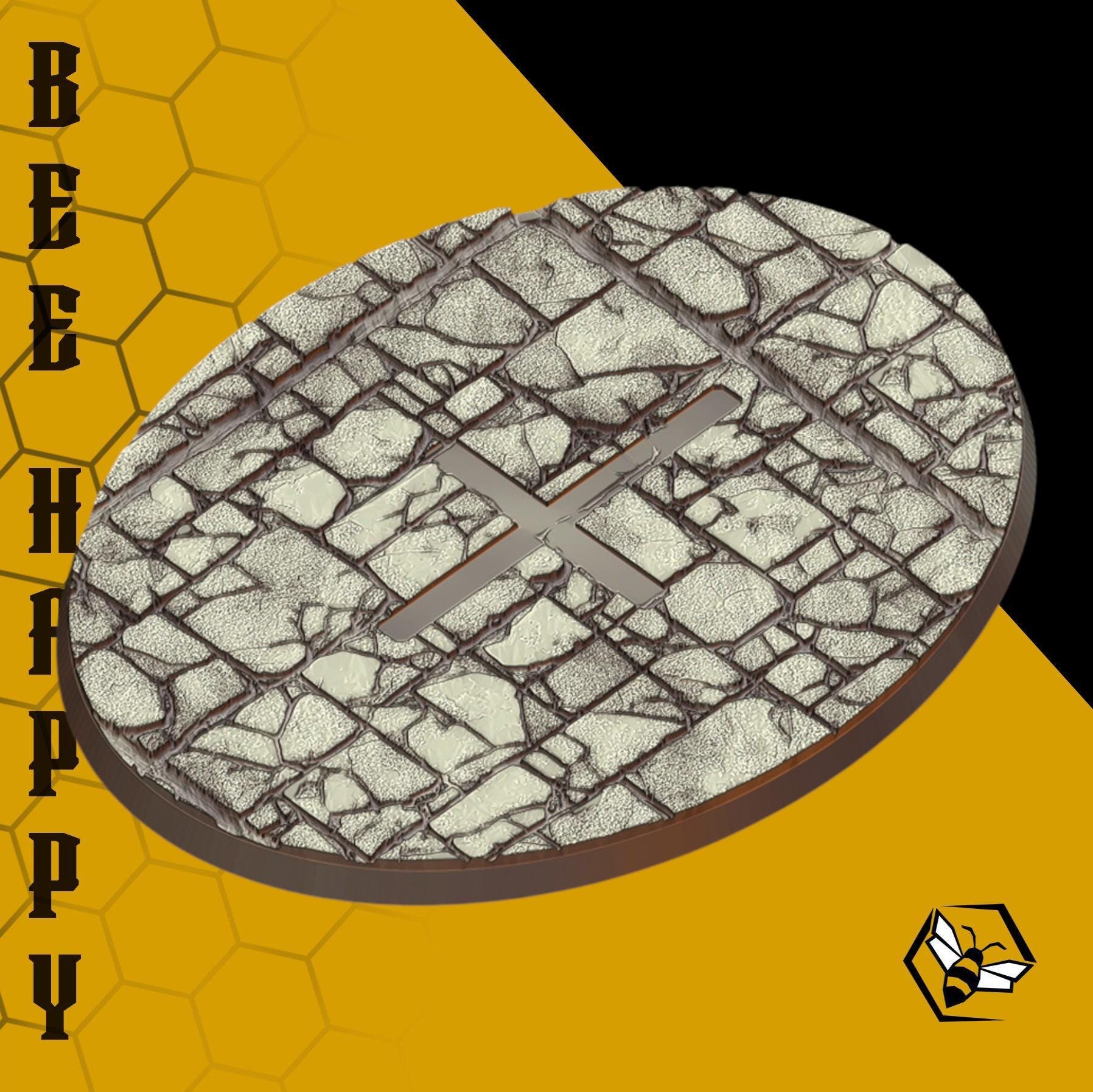 Socle miniature pavé : socles fantaisie, socles imprimés en 3D 40 carats