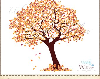 clip art tree fall
