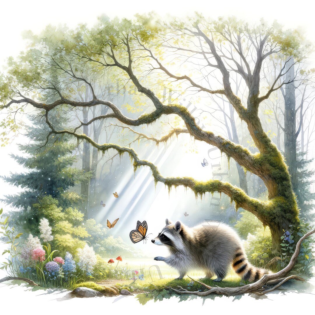 8 Woodland Scenes. Clipart Graphics. High Definition Images. JPEG ...