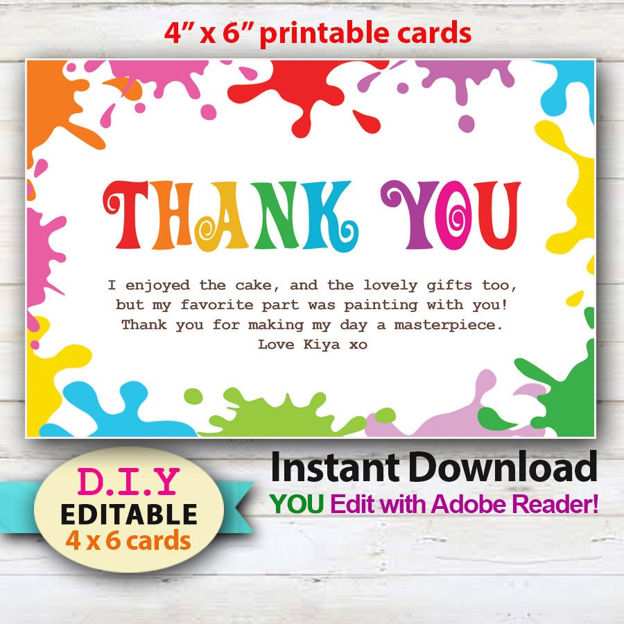 editable-art-party-4-x-6-thank-you-card-etsy