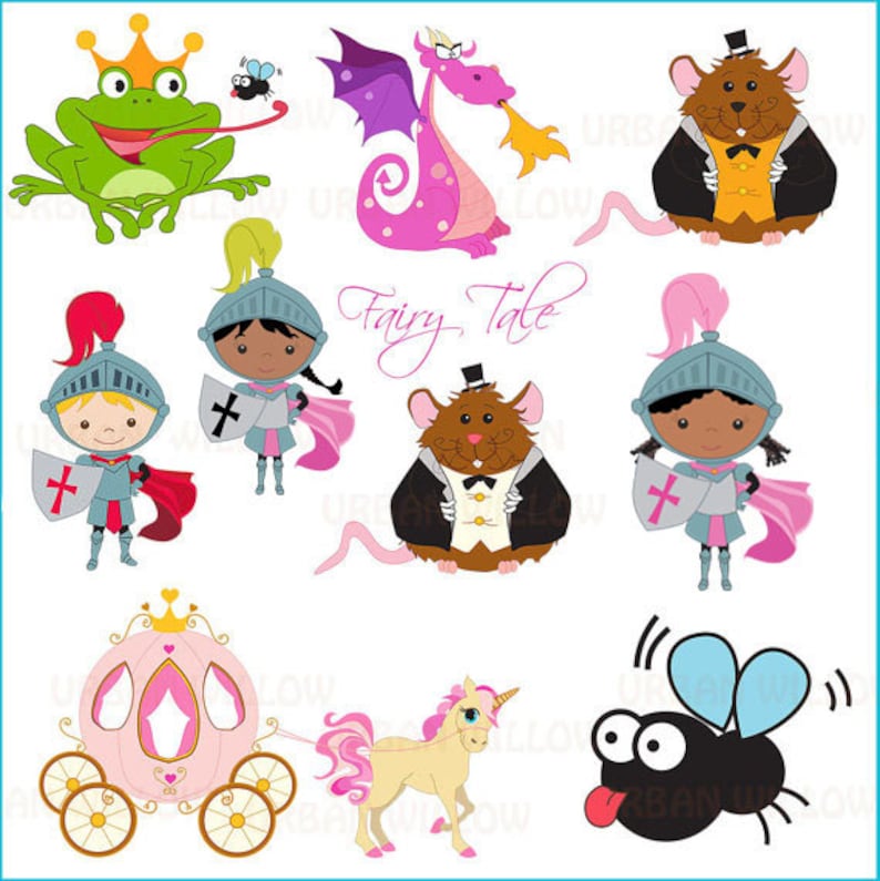 25 piece clip art set in high resolution Png clip art PRINCESS Fairy Tale For personal and commercial use.