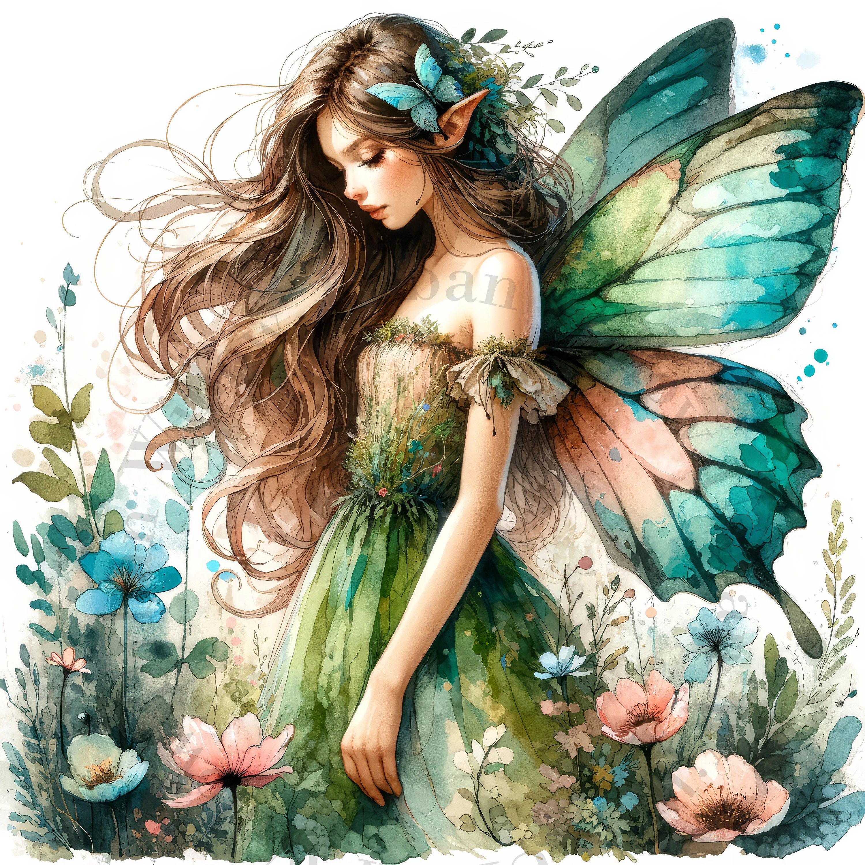 9 Fairies, Ethereal Forest Fairies, Watercolor Clipart, Wall Prints, Junk Journals, Kids Prints, Commercial Use Graphics. - Etsy 9 Fairies, Ethereal Forest Fairies, Watercolor Clipart, Wall Prints, Junk Journals, Kids Prints, Commercial Use Graphics. - Etsy