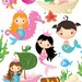 Mermaid Clipart, Value Clipart, Digital Clipart Fish, Commercial Use OK ...