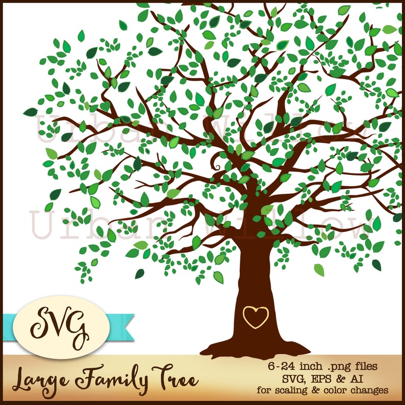 Download Svg Large Family Tree Wall Art Gift Tags More Family Tree Projects Large Scale Print Designs Commercial Use Ok Wedding Invitations Clip Art Art Collectibles