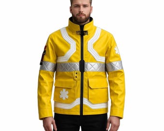 Cyberpunk 2077 David Martinez Yellow Jacket | Edgerunners Cosplay Costume | Faux Leather Sci-Fi Jacket for Men & Women