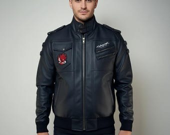 Samurai Jacket With Removable Hood, Cyberpunk 2077 Jacket, Men